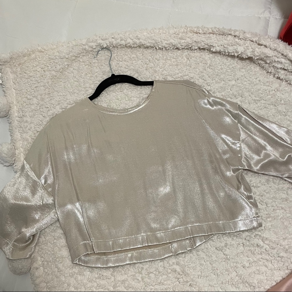 Metallic Crop Top